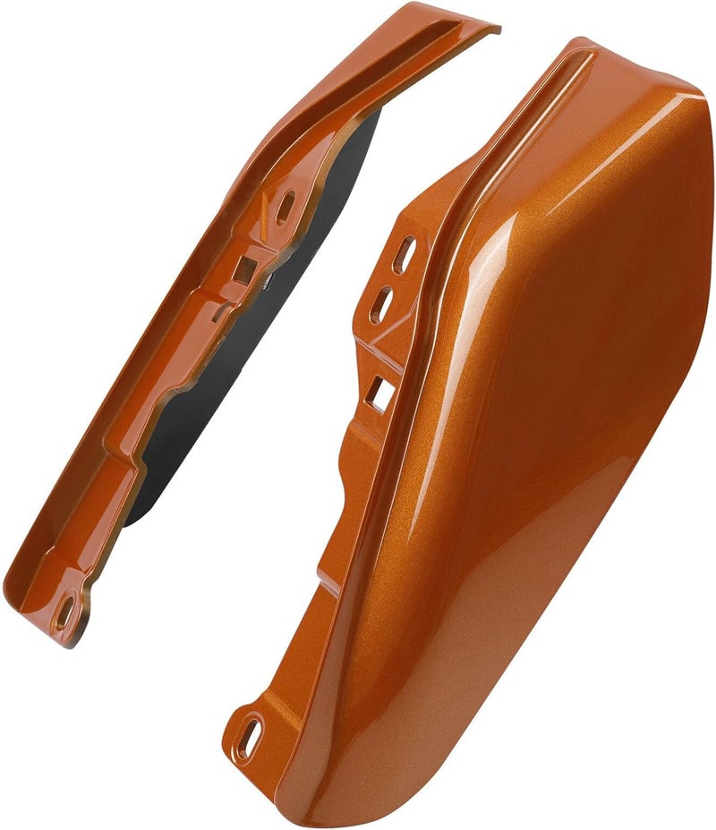 HR3 Amber Whiskey Mid Frame Air Deflectors Heat Shield Compatible with 2014 Street Glide FLHX 2016 Road Glide FLTRX Fit for 2009-later Road Glide Street Glide Electra Glide Ultra Limited - Image 2